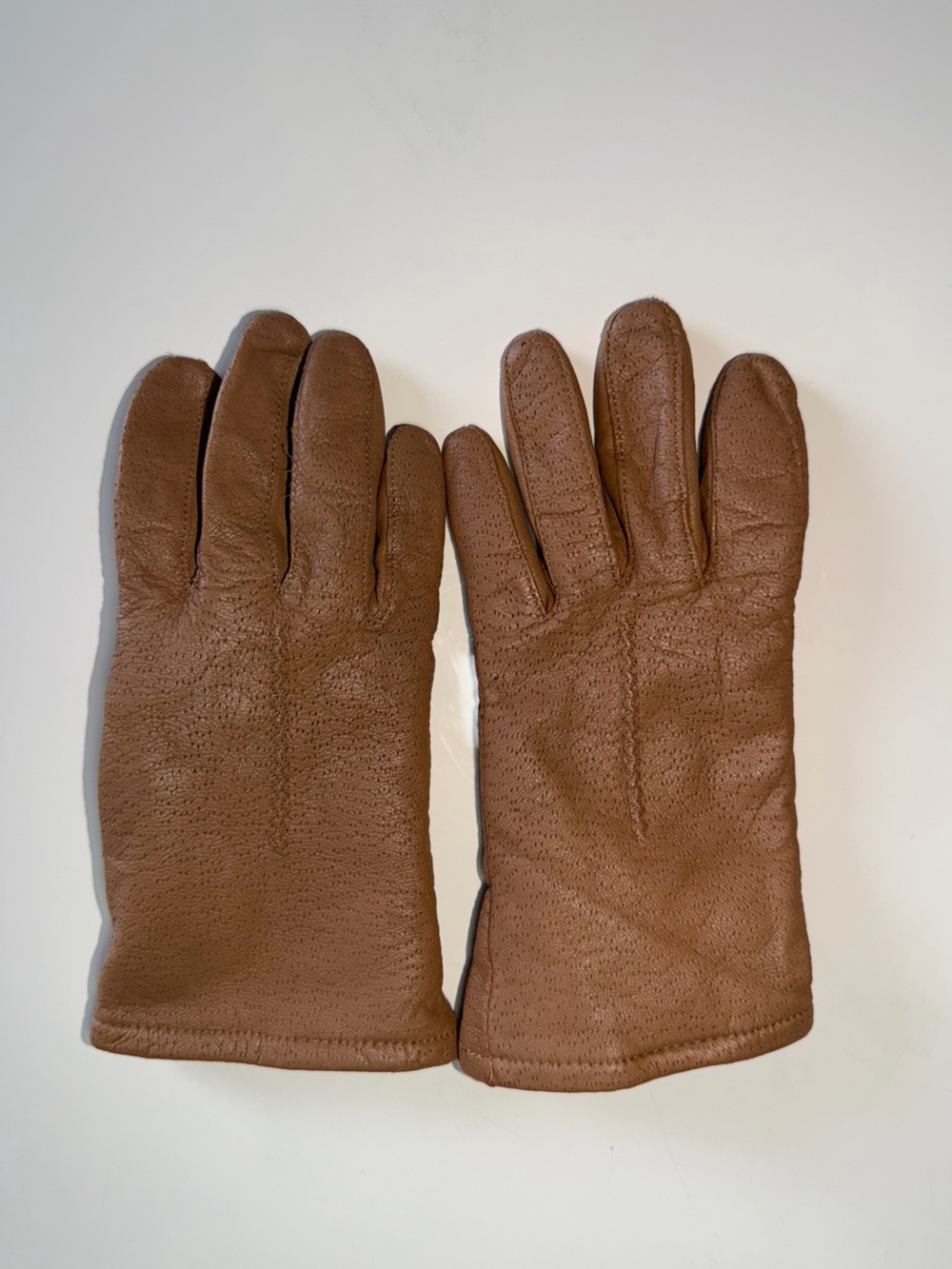 Fownes Vintage Genuine Leather Thermal Lined Winter Gloves Size 7 Brown